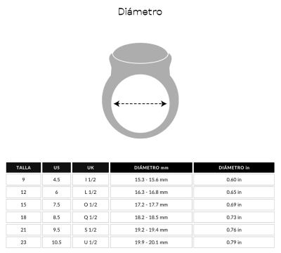 Anillo Uno de 50 Doble baño de oro 14k dos rombos piedra gris