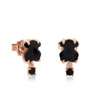 Aros Tous con baño de oro rosa 18 kt sobre plata Erma1