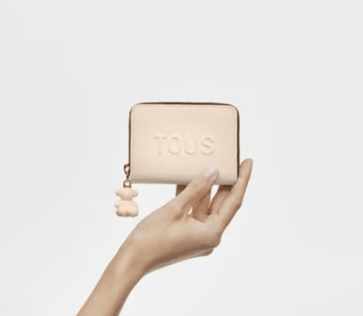 Billetera Tous cuadrado pequeña blanca1