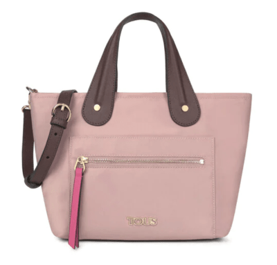 Cartera Tous Capazo pequeño Shelby rosado1