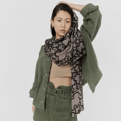 Pañuelo Tous Kaos Gris piedra1