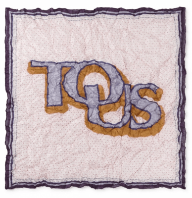 Pañuelo Tous de seda Emmeline Burdeos-Mul1