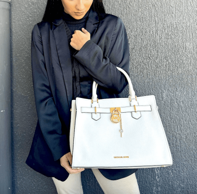 Cartera Michael Kors Crossbody Hamilton Blanco