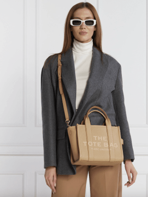 Bolso Marc Jacobs The tote Bag Medium Cuero Beige1