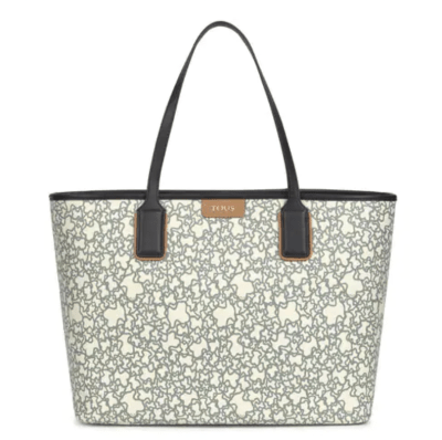 Cartera Tous Capazo grande Kaos Mini beige y negro con neceser1