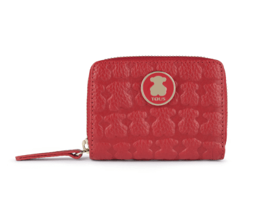 Billetera Tous M Sherton cuero rojo1