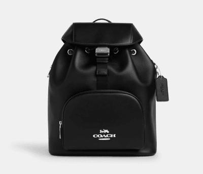 Mochila Coach Cuero Negro1