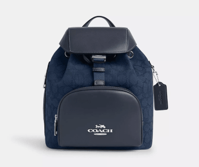 Mochila Coach Monograma Azul1