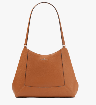 Cartera Kate Spade Lena tres compartimientos grande XL Cuero cafe1