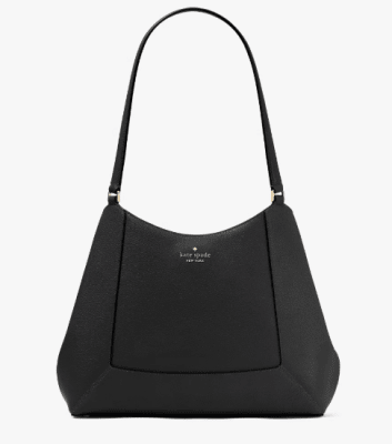 Cartera Kate Spade Lena tres compartimientos grande XL Cuero Negro1