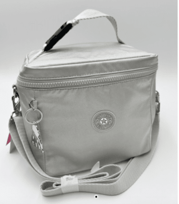 Lonchera Kipling Graham plateado metalizado1