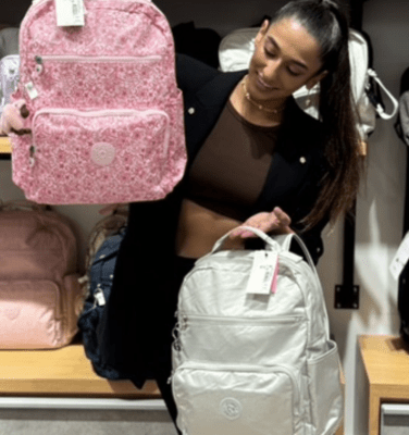 Mochila Kipling So baby dynamic Silver1