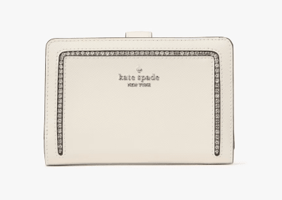 Billetera Kate Spade Madison Con circones Cuero Blanco1
