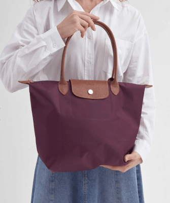 Cartera Longchamp Le Pliage M Morada1