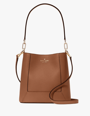 Cartera Kate Spade Lena Medium Bucket Bag camel1