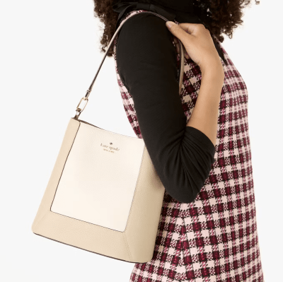 Cartera Kate Spade Bombonera Lena Cuero Tonos beige1