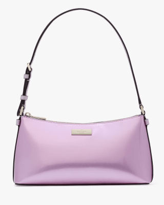 Cartera Kate Spade Kenzie Charol rosado palido