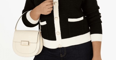 Cartera Kate Spade Reegan Saffiano Blanca
