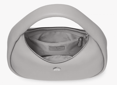 Cartera Kate Spade Kayla Crescent Shoulder Bag Gris perla