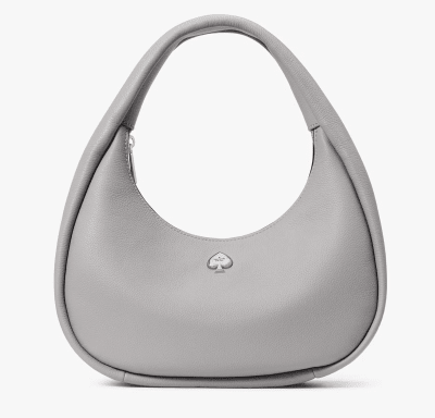 Cartera Kate Spade Kayla Crescent Shoulder Bag Gris perla