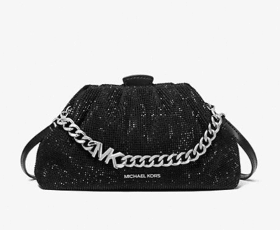 Cartera Michael Kors Nola brillante Negra