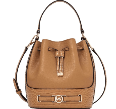 Cartera Michael Kors Bombonera camel1