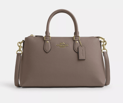 Cartera Coach Georgia Satchel Cuero Taupe1