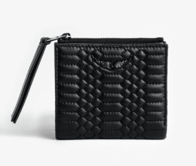 Billetera Zadig et Voltaire Cuero Mate Diseños Negro1