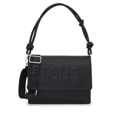 Cartera Tous Bandolera Audree mediana solapa negra Kaos Icon1