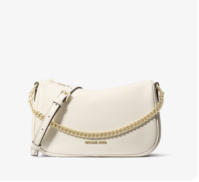 Cartera Michael Kors Carmela Cuero Crema