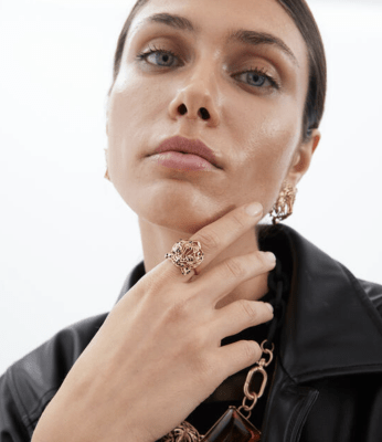 Anillo Lola Casademunt Cabeza Tigre Dorado1