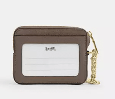 Billetera Coach Pequeña cuero Taupe