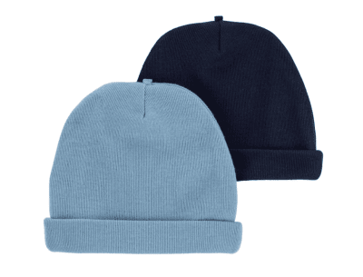 Set 2 gorros Carter´s celeste1