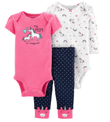 Conjunto Carter's 3 piezas unicornio1