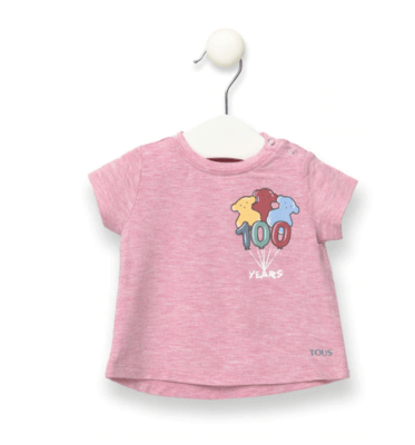 Polera Baby Tous 100 years rosado