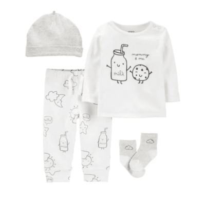 Conjunto Carter's 4 piezas milk1