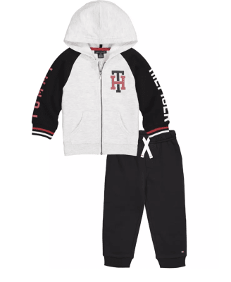 Buzo Tommy Hilfiger Kids gris/negro