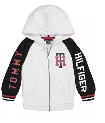 Buzo Tommy Hilfiger Kids gris/negro