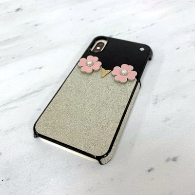 Carcasa Kate Spade pingüino negra