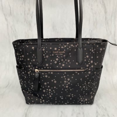 Cartera Tote Kate Spade Chelsea negro estrellas1