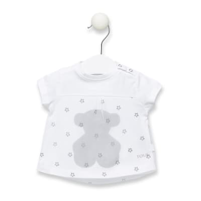 Polera Baby Tous Tull oso blanca