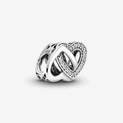 Charm Pandora corazon entrelazado circones plata1