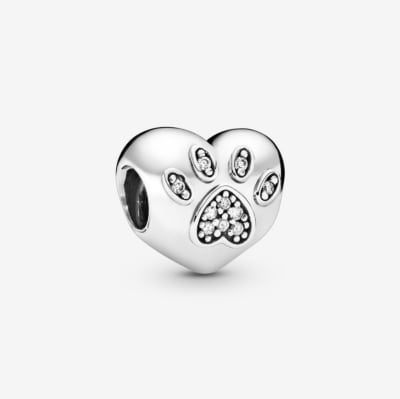 Charm Pandora corazon pata perrito i love my pet1