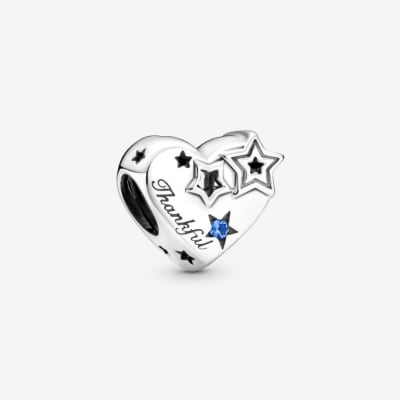 Charm Pandora Corazon y estrellas Blessed1