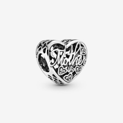 Charm Pandora corazon mother and son1