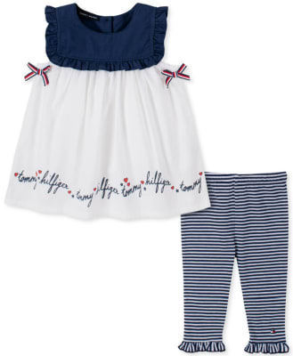 Conjunto Tommy Hilfiger Kids 2 piezas azul/blanco1