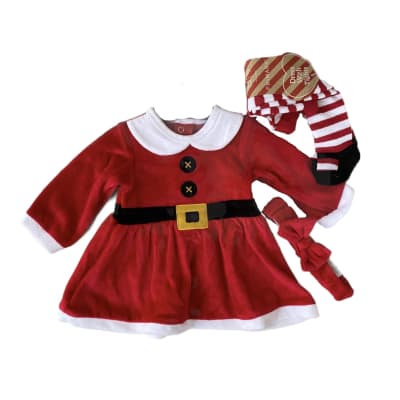 Conjunto navidad Primark vestido viejita pascuera