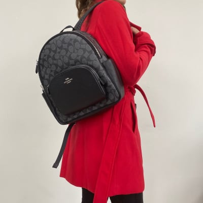 Mochila Coach Court monograma negro1