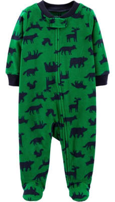 Pijama carter's polar animales verde1