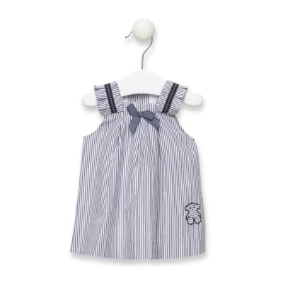 Vestido Baby Tous azul con cinta1